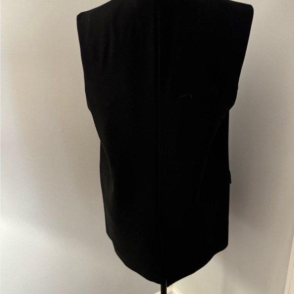 NWOT Zara Single Button Long Black Vest S - Picture 3 of 10
